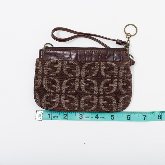 *3for$25/ 5for$38 Fossil Mixed Pattern & Leather Brown Wristlet - Picture 8 of 9